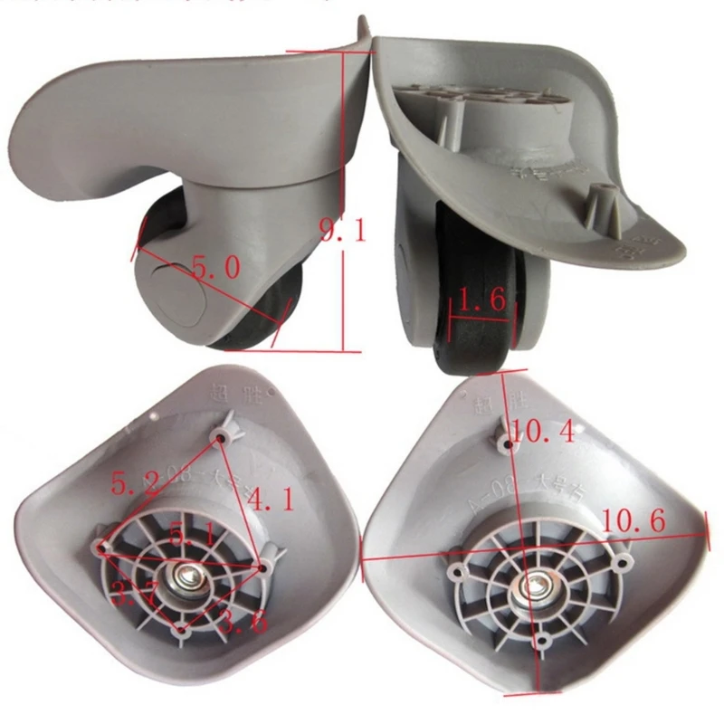 1 пара дорожный чемодан, запасные части для багажа, универсальное поворотное колесо на 360 градусов, аксессуары для ремонта, для