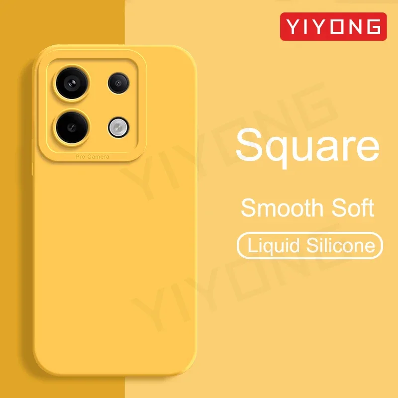 For Redmi Note13 5G Case YIYONG Silky Soft Liquid Silicone Cover Xiaomi Redmi Note 13 12 Pro Plus Xiomi Note12 Turbo Phone Cases