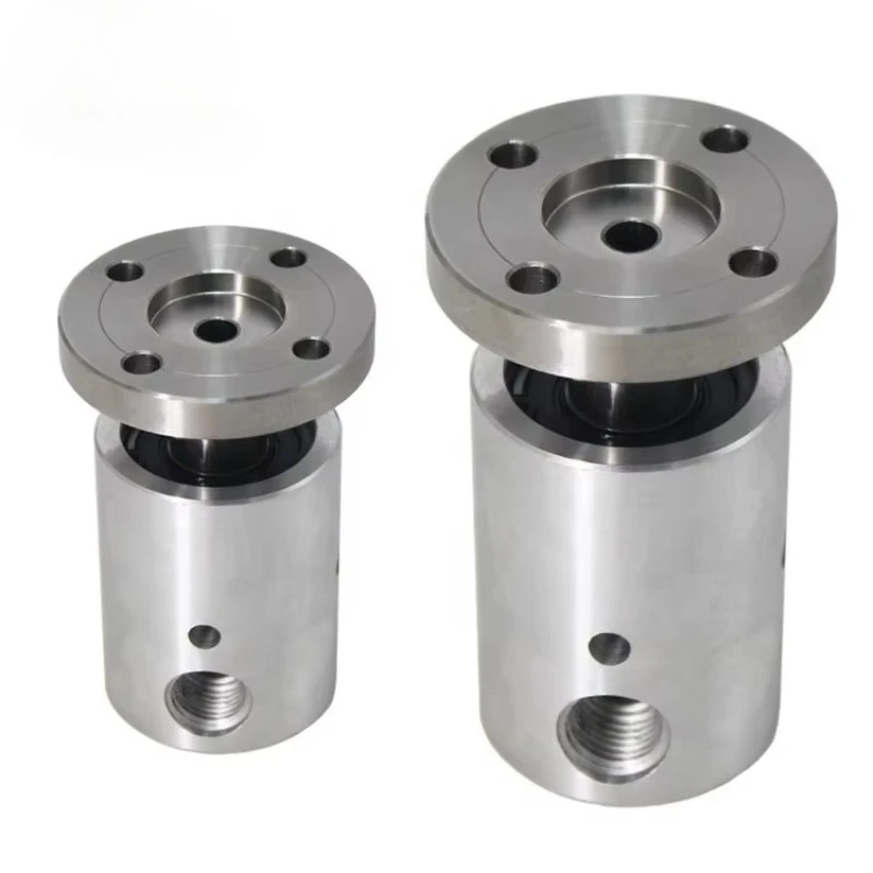 Stainless Steel Flange Connection Aluminum Housing High Speed Hydraulic Rotary Joint
