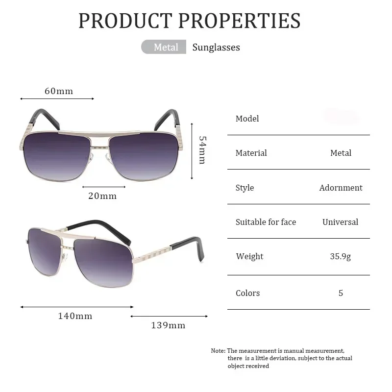 Vintage Square Men Sunglasses New Arrival 2024 Luxury Brand Designer Sun Glasses For Man UV400 Sunglass Women