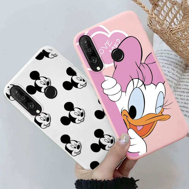 Dla Honor X9c 9X Huawei Y9 Prime P30 Lite P30 P20 Pro P20 Lite Nova 4E 3E 6 SE P Smart Z 2019 2021 Śliczne etui na telefon Mickey Minnie