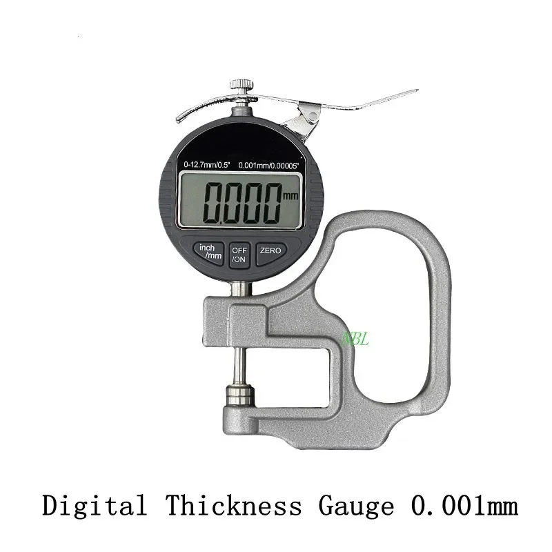 

LCD Electronic Micrometer micron Thickness Tester With RS232 Data Output 0.001mm Digital Thickness Gauge Meter 10mm Portable