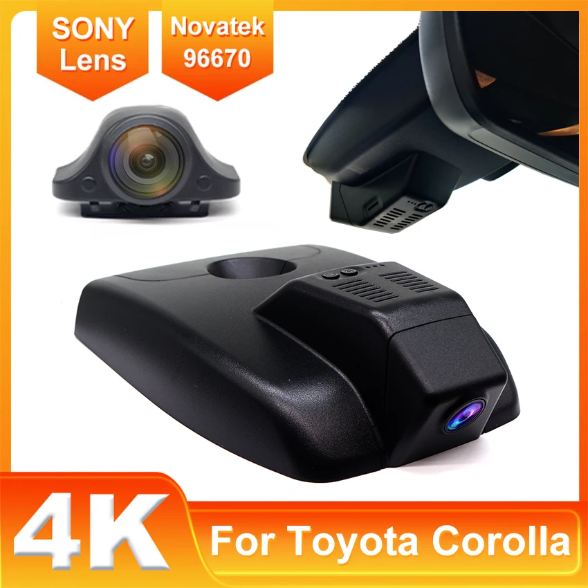 New! Plug and play Dash Cam For Toyota Corolla Hybrid (Gen12) Hatchback and Sedan 2019-2026 Car DVR 4K UHD DashCam 2160P