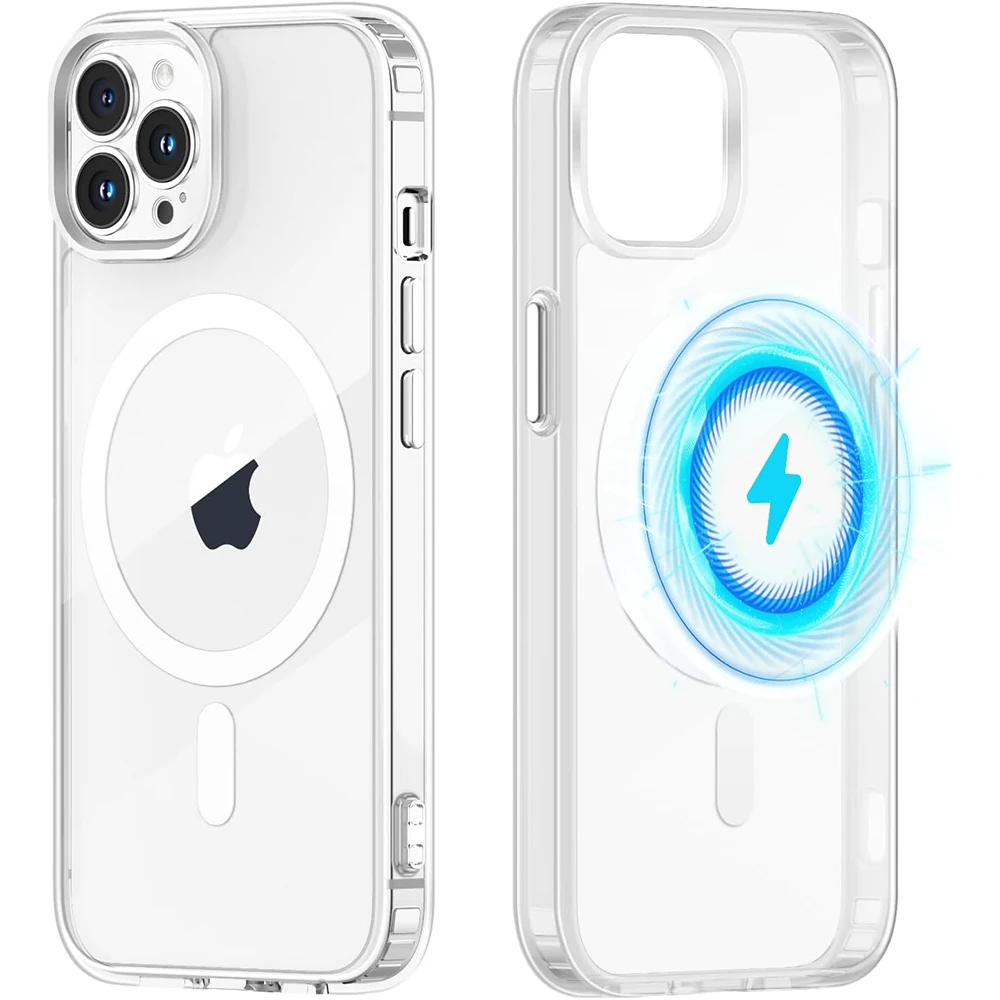 

For Magsafe Wireless Charging Magnetic Case For iPhone 16E 16 15 14 13 12 Mini 11 Pro XS Max X XR SE 2 3 8 Plus Hybrid Hard Soft