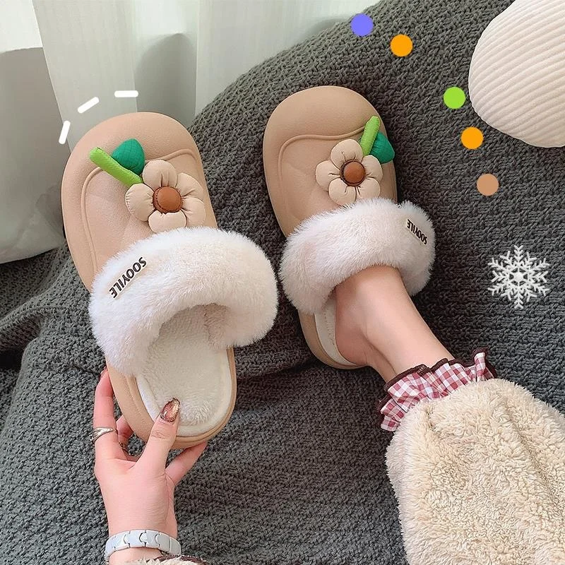 women's-indoor-thi-bot-slip-resistant-waterproof-warm-plu-slippers-autumn-winter-floral-design-roman-sle-flat-heel