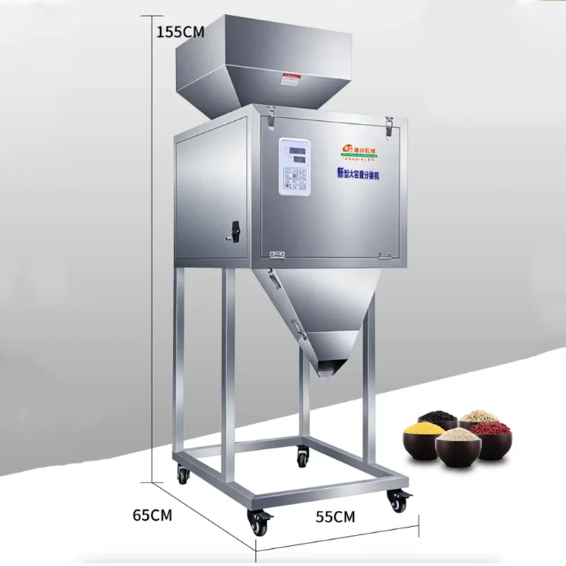 Automatic High Precision Weighing Filling & Packing Machine 50‑9999g for Grain Granules Coffee Beans Spices Dry Seasonings