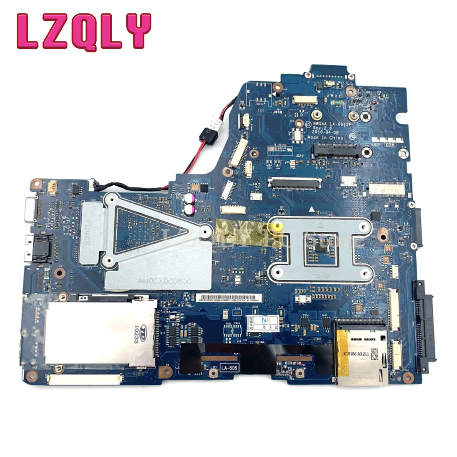 Placa base LZQLY para portátil Toshiba Satellite A660 A665 NWQAA LA-6062P K000104420 K000106370 K000106380 con GPU GT310M y CPU incluida
