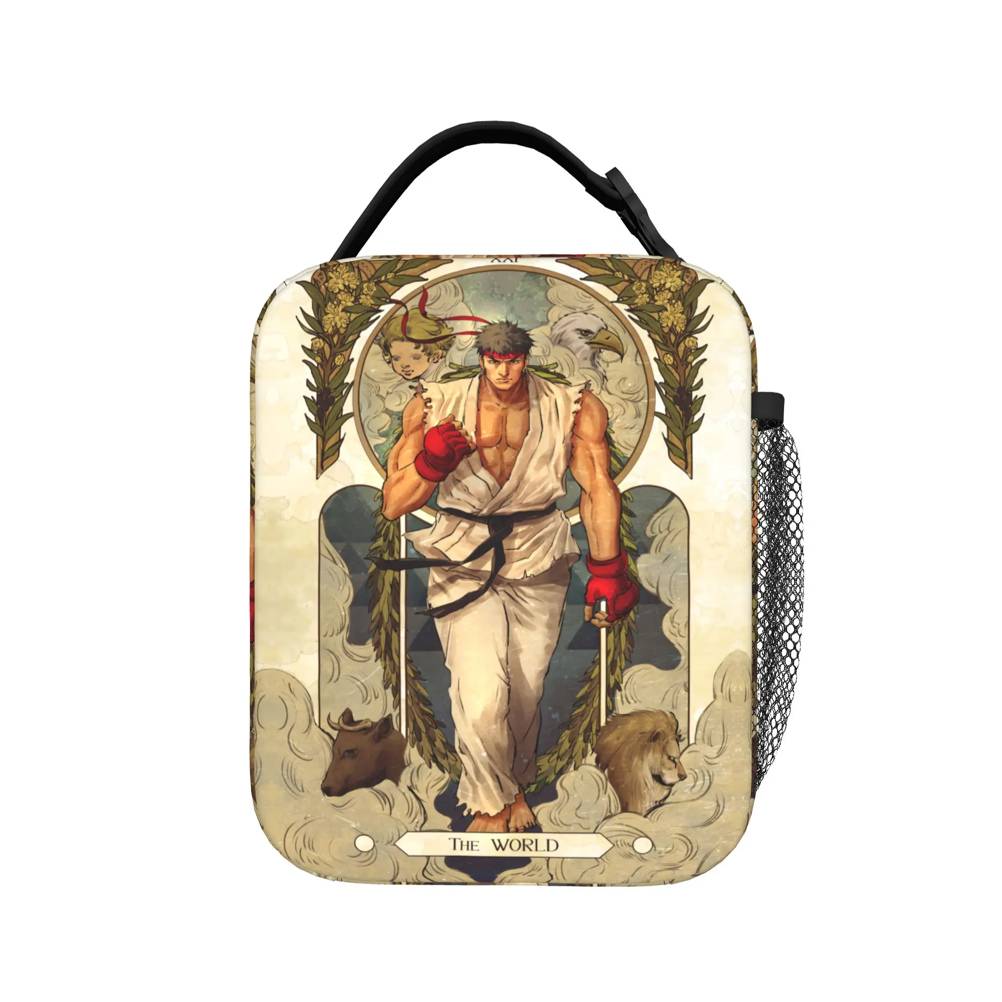 Ryu Street Fighter II Turbo Hyper Fighting Lunch Bag  Leisure Lunch Box For Unisex Insulated Cooler Bag Print Tote Food Bags
