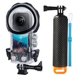 Caso de mergulho impermeável para Insta360 ONE X3, Underwater Protect Box, Diving Shell, Câmeras de ação Acessórios, 40m