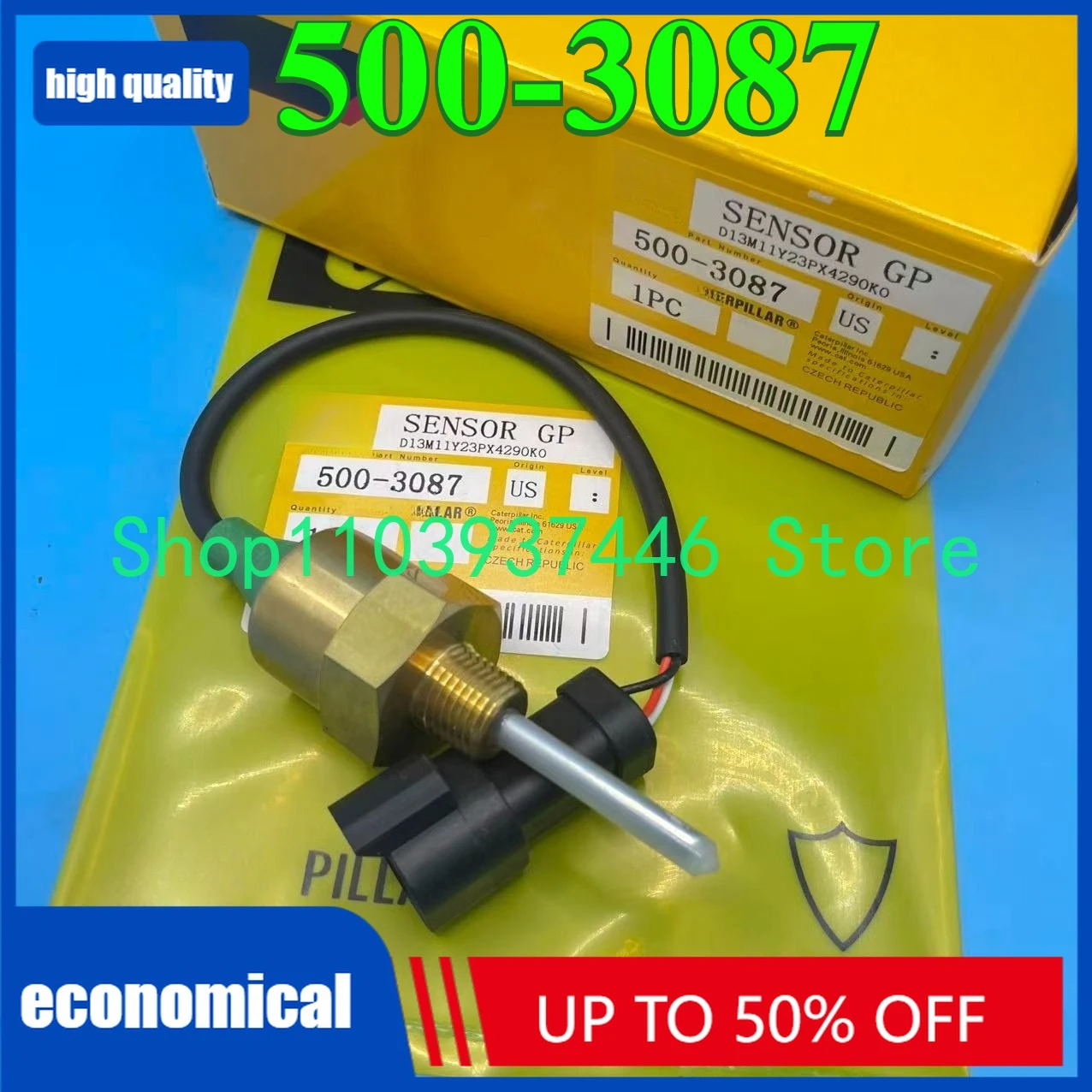 

Датчик двигателя, детали экскаватора 2042518/5003087/204-2518/500-3087 для E3516B/3516C, датчик уровня воды C12/C18/C32