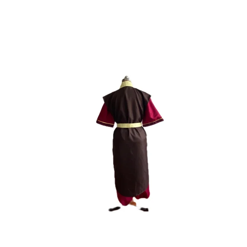 Le dernier maître de l'air Zuko Cosplay Costume, uniforme du prince du roi, Aang Zuko Anime, chaussures, perruque pour la fête d'Halloween