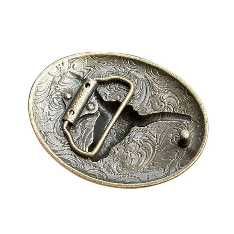 Bull belt buckle