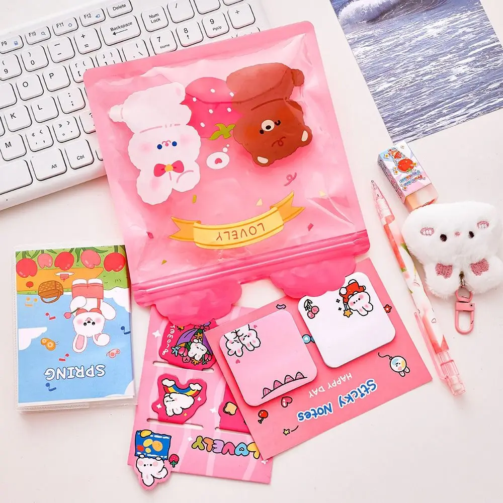 6PCS/Set High Quality Panda/Rabbit/Capybara/Astronaut Notebook Stationery Set Pencil Eraser Students Prizes