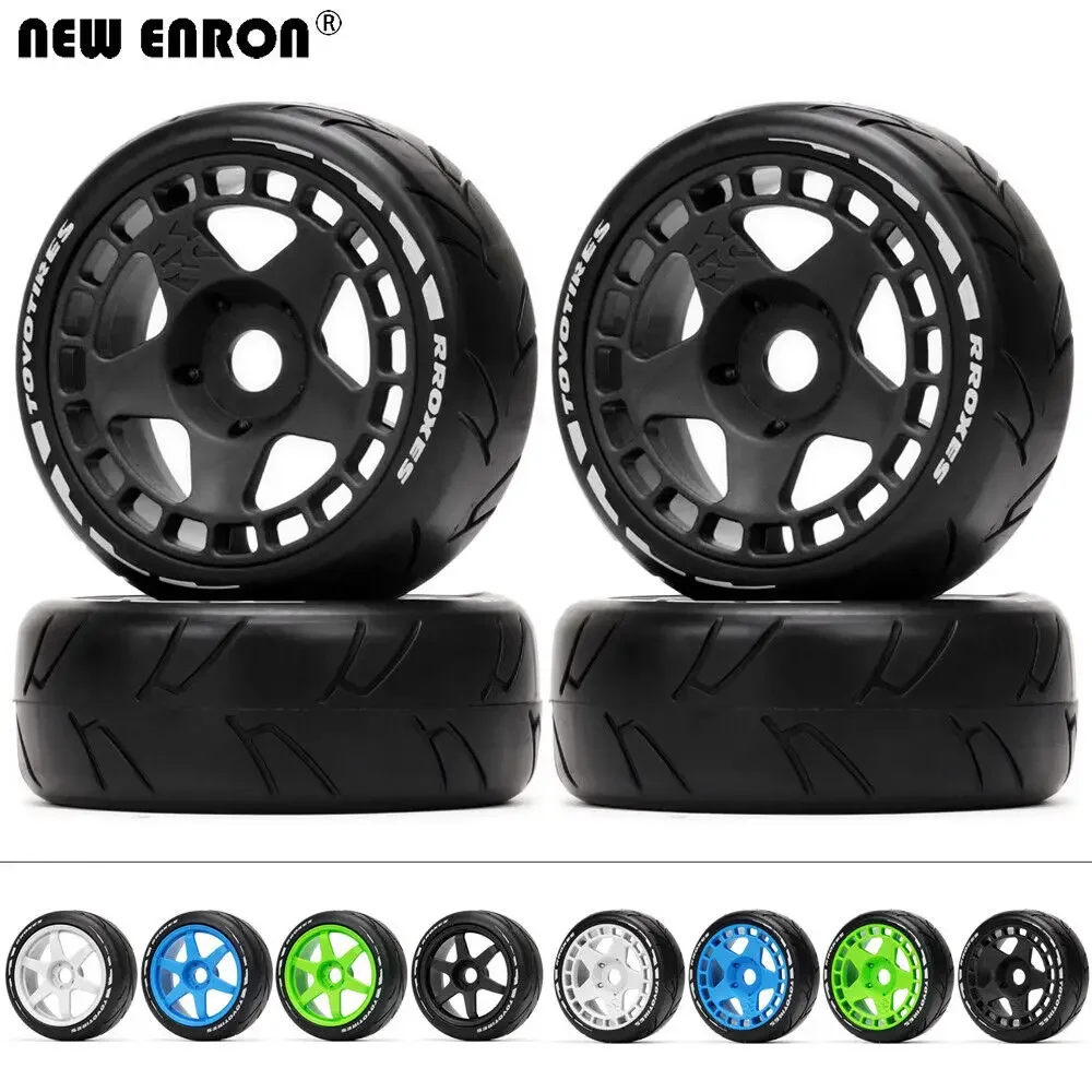 NEW ENRON 5 Spoke \ 6 Spoke Rubber Buggy Off-Road 17mm Wheel Tires Tyre for 1/8 RC Car Arrma Traxxas KM Kyosho 1:8