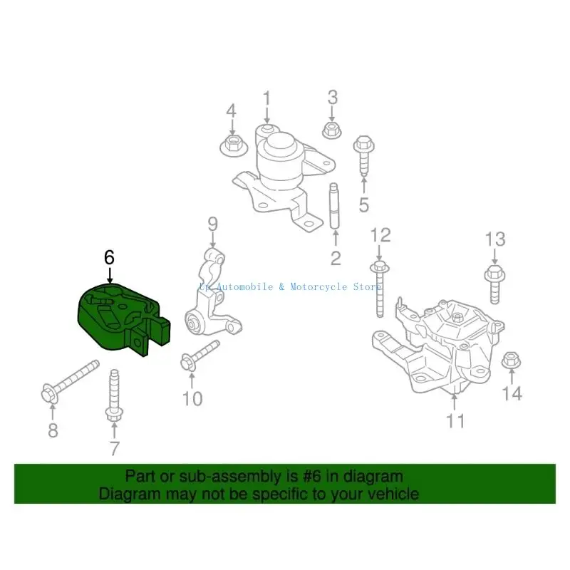 270E سيارة الخلفي السفلي محرك جبل عزم الدوران المحدد تبختر ل MKZ 2013-2021 DP5Z6068A #3