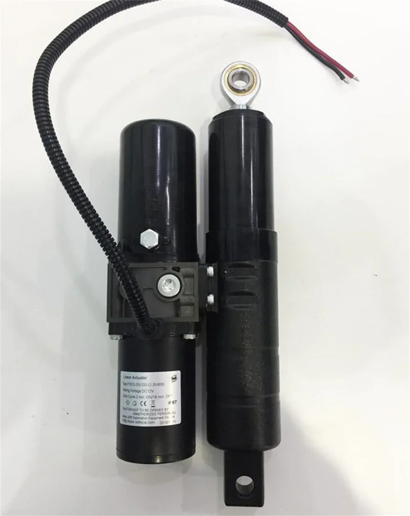 8000N Electro Hydraulic Push Rod Linear Motion Actuator, 12V/24V/36V/48VDC Electric Lifting Actuator