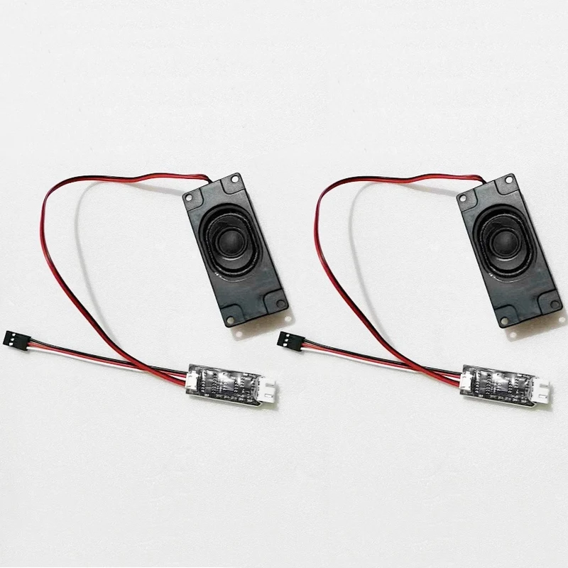 2PCS 3.6V-8V RC Racing Model DIY Sound Group Electronic Module with Welded 8ohm 5W 3070 Speaker Support Receiver 5V Power Supply
