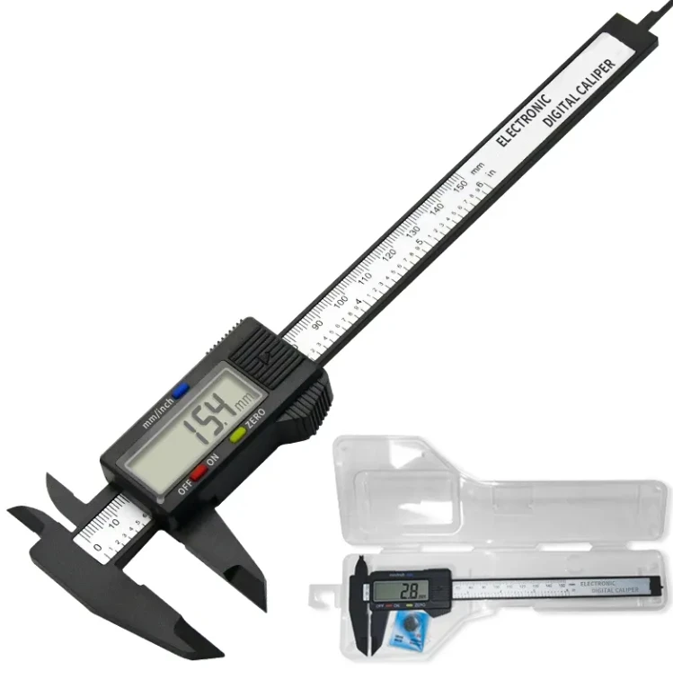 Calibro a corsoio elettronico digitale Calibro digitale da 0-150 mm Display LCD da 6 pollici ad alta precisione da 150 mm
