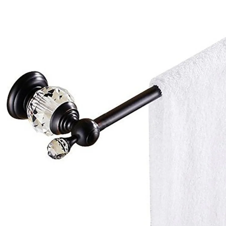 

Luxury Crystal Series Bathroom Double Towel Bar Wall Mounted 60CM 23.62 inch