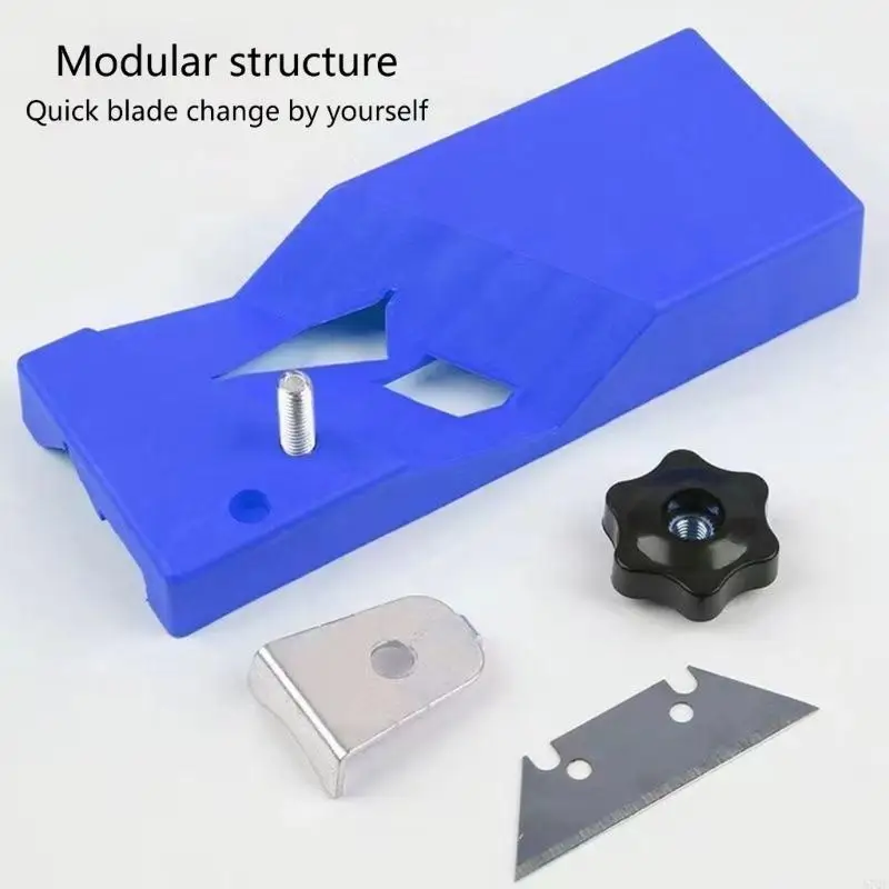 57QF Máy bay tay mặt phẳng Gypsum Tobsum Tool, Thanh thạch nhanh Máy cắt nhanh 45 °/90 ° Kế hoạch Kế hoạch Deburring Công cụ cắt