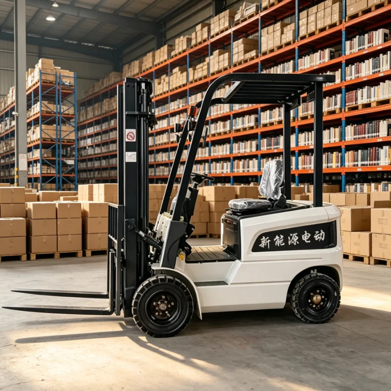 Customized Electric Forklift Truck With Lithium Ion Battery For Warehouse Continuous Operation And Stacking Work