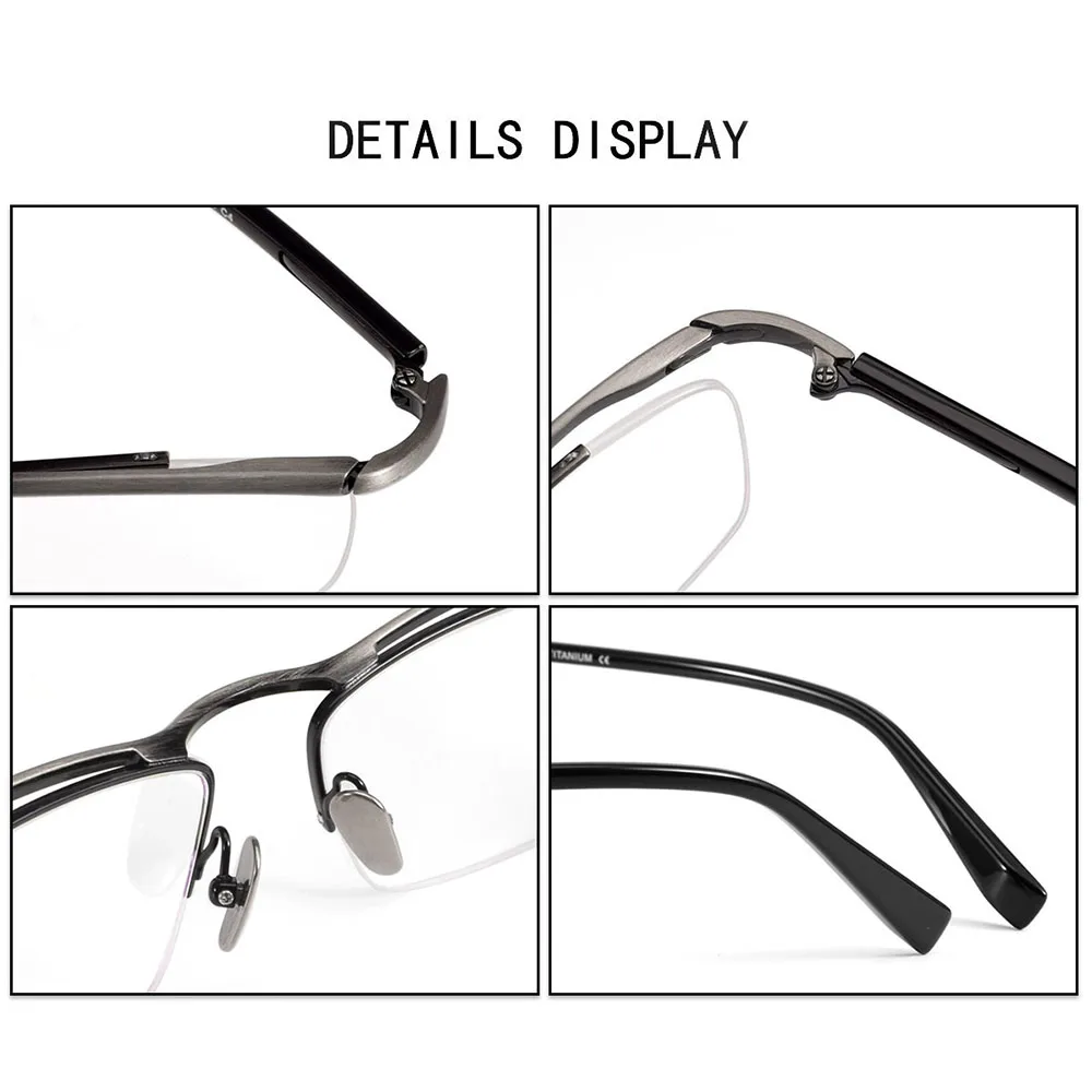 Brez عالية الجودة قصر النظر النظارات الطبية الرجال التيتانيوم خلات نظارات تخصيص النظارات البصرية التقدمية S-876 #5