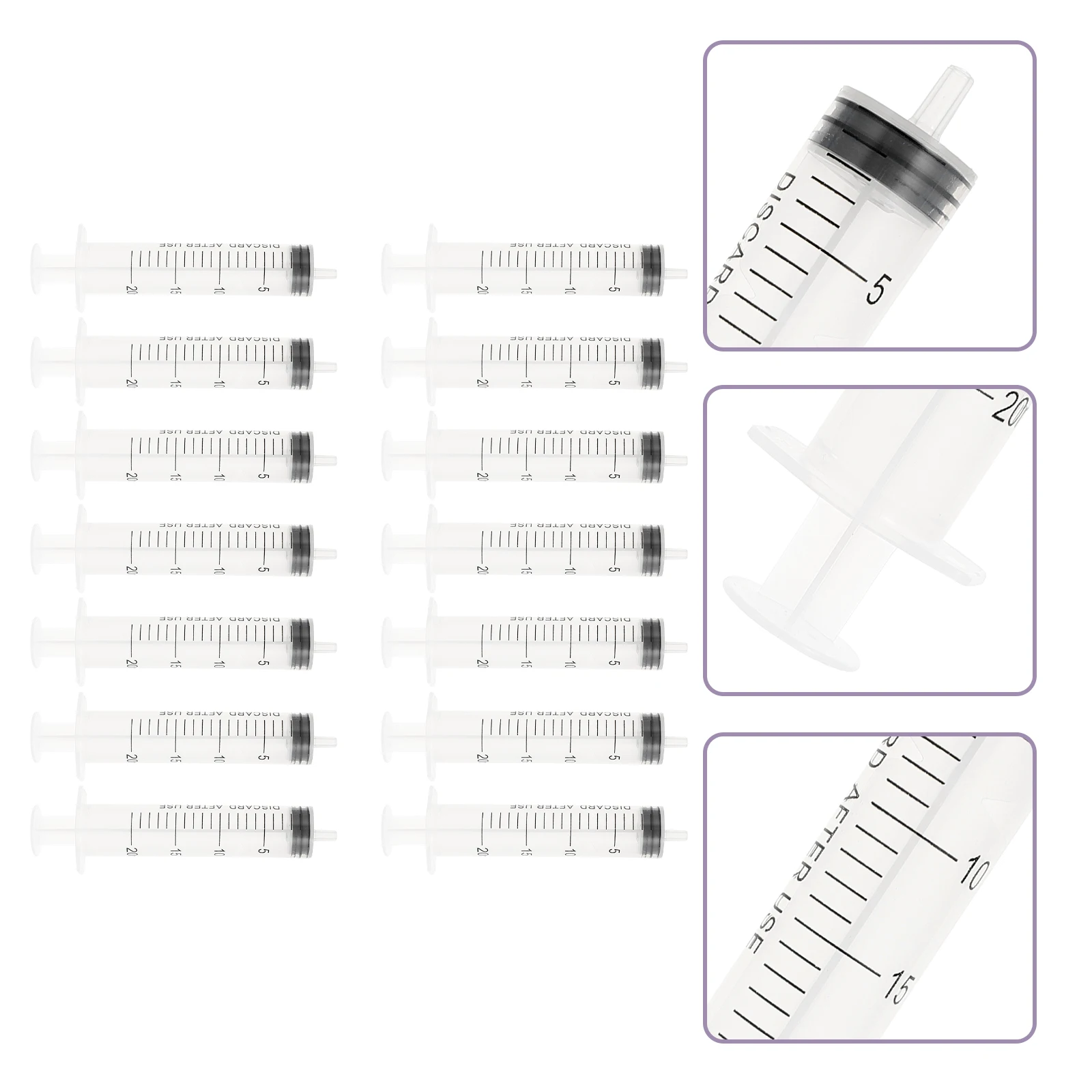 30Pcs Plastic for Measuring Needleless Liquid Dispensing Tool for Pets Baby Labs Use Needleless