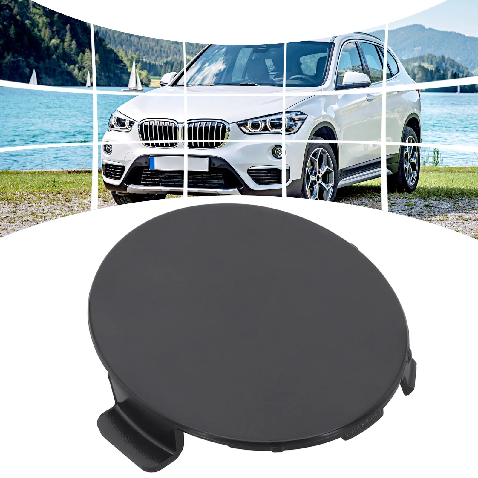 

Tow Hook Cover Front Bumper Grille Replacement Accessories Easy Installation For BMW For E92 For E93 Long Lasting
