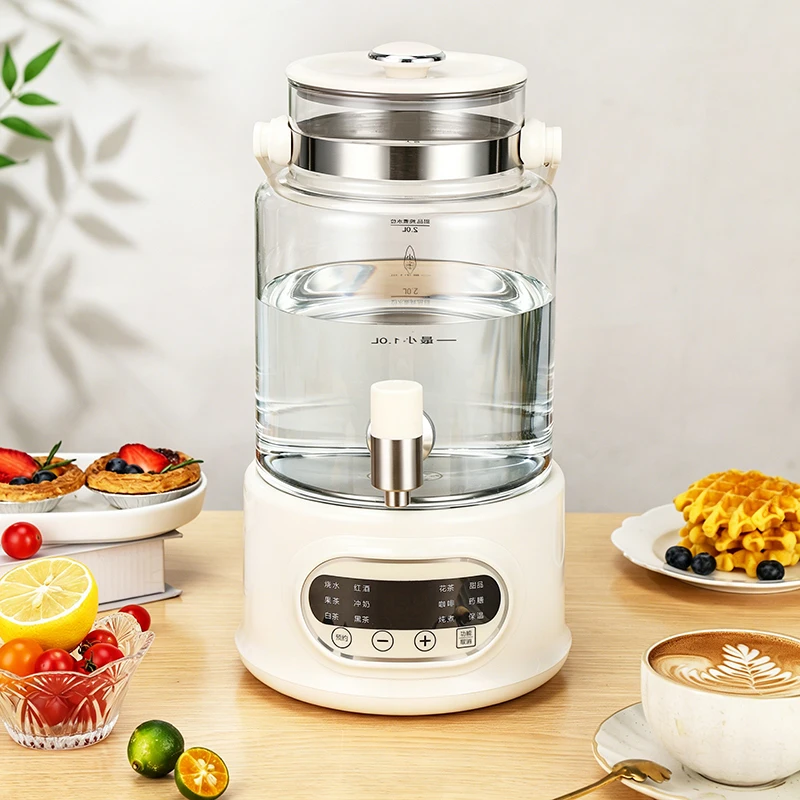 3L 800W Glass Double Layer Electric Kettle & Tea Maker with Multi-Temperature Control for Household & Hotel Use