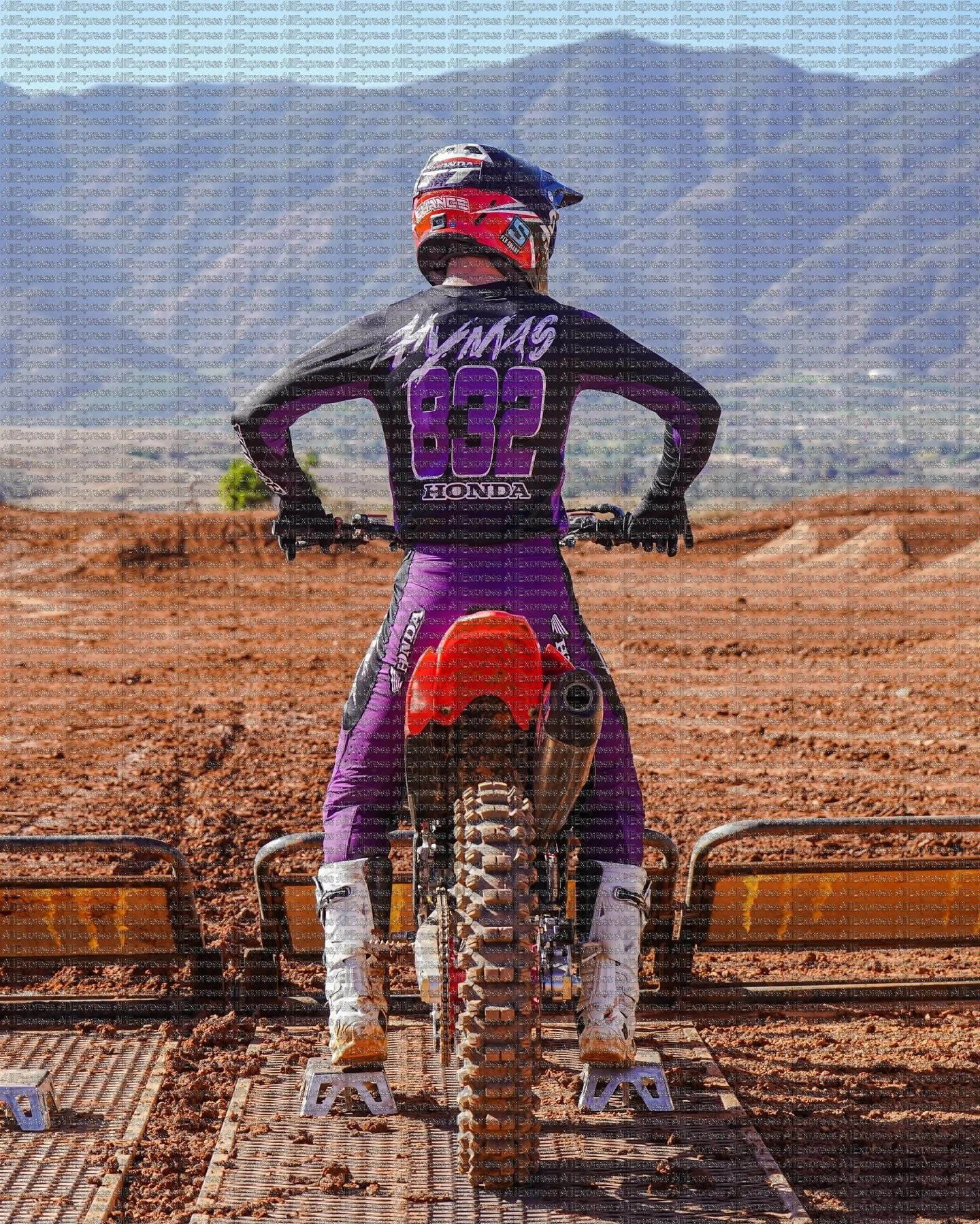 

2025 Honda Men's Motocross Long Sleeve T-Shirt #832 HYMAS Quick Dry Breathable Off-Road Gear for Mountain Bikers And Riders