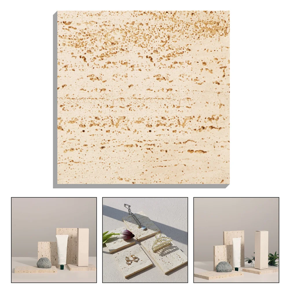 Natural Stone Photo Props Vintage Jewelry Perfume Tray Thick Texture Unique Shooting Accessories for Necklaces