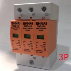 SPD DC 500V 800V 1000V  Surge Protective Device 2P 3P20KA~40KA  Low-voltage Arrester  House din rail 2 Poles Protector DC1000V