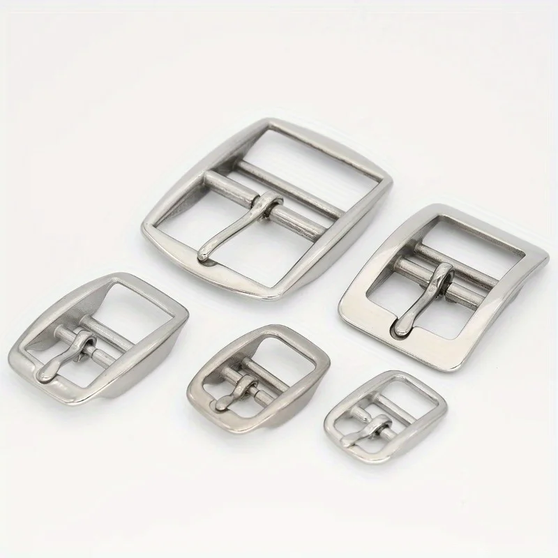 1pc Stainless Steel Adjustable Belt Buckle Double-bar Pin Buckle Tri-glide Slider Horse Halter Harness Accessories Strap Parts