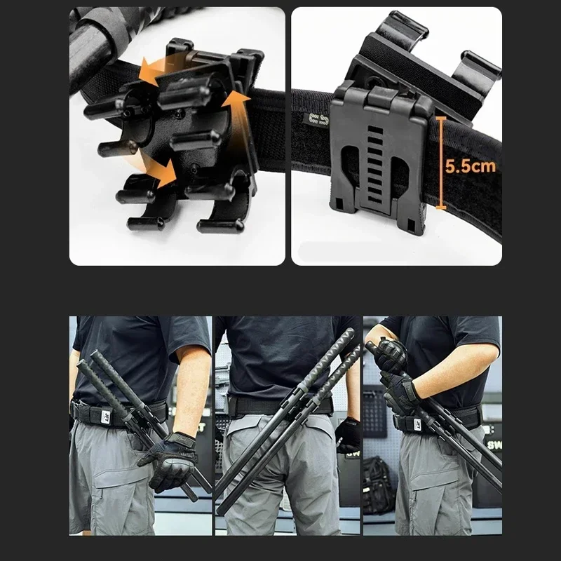 2pcs/set Philippine Short Stick Outdoor EDC Emergency Self Defense Stick With Cover Martial Arts Set