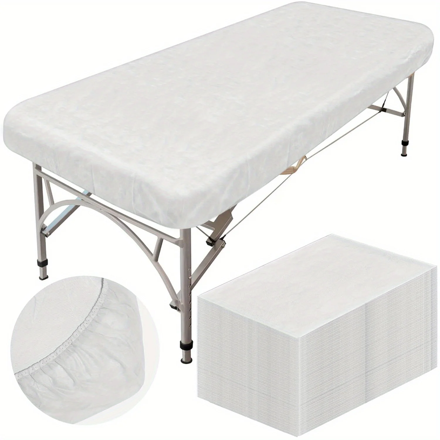 100pcs/50pcs Disposable Oilproof & Waterproof Massage Table Sheets, Spa Bed Covers, Protective Sheets for Beauty Salon Skincare