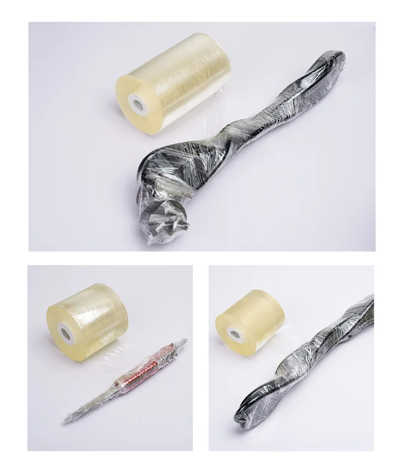 PVC Stretch Wrap Roll - Industrial Self-Adhesive Packing Film for Bundling, Palletizing & Wire Protection