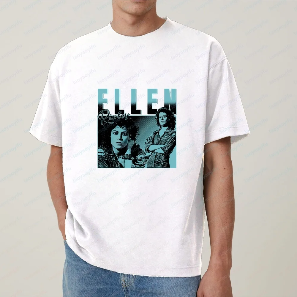 Ellen Ripley - New Style Long-sleeved Summer Casual Trendy Multi-purpose Short-sleeved Men's and Women's Round-neck T-shirt