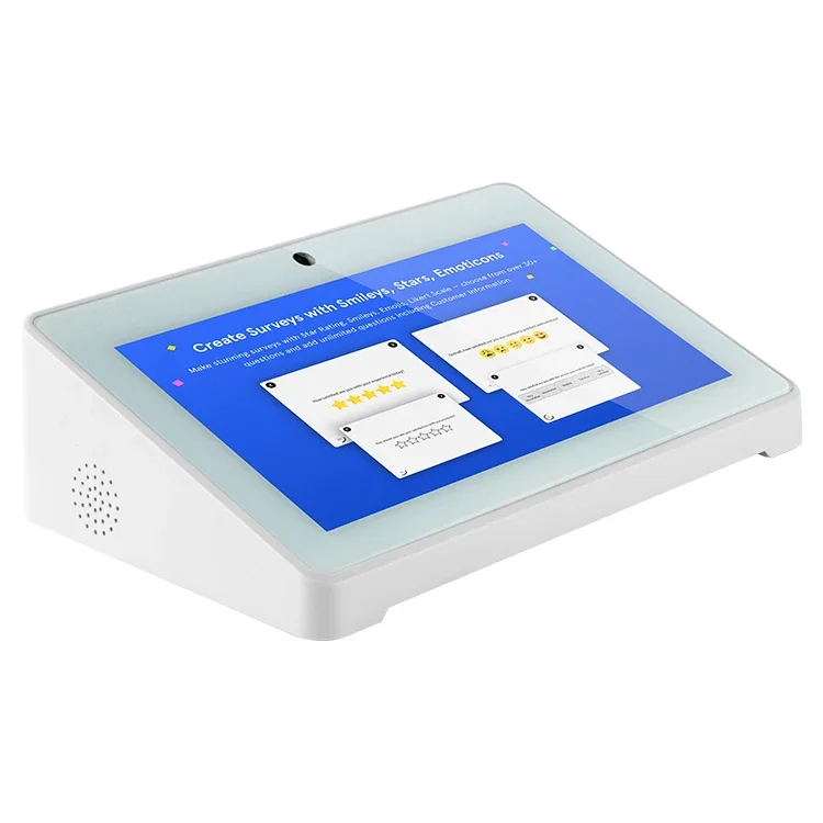 7 Inch L-Shaped All-in-One Touch Screen Android Tablet PC POE NFC IPS Panel RK3128 CPU New Business Use Excellent Customer