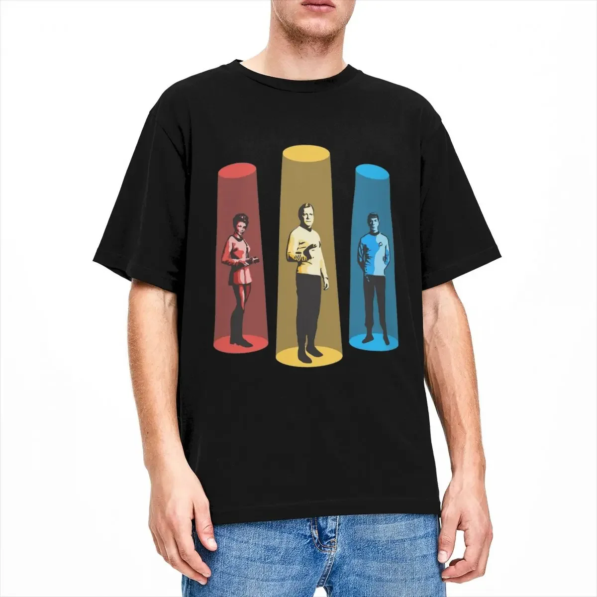 Stars Treks Spock Scotty Men Women's T Shirt Funny StarTrek Film Art Apparel Crazy Tees T-Shirt Pure Cotton All Seasons Clothing