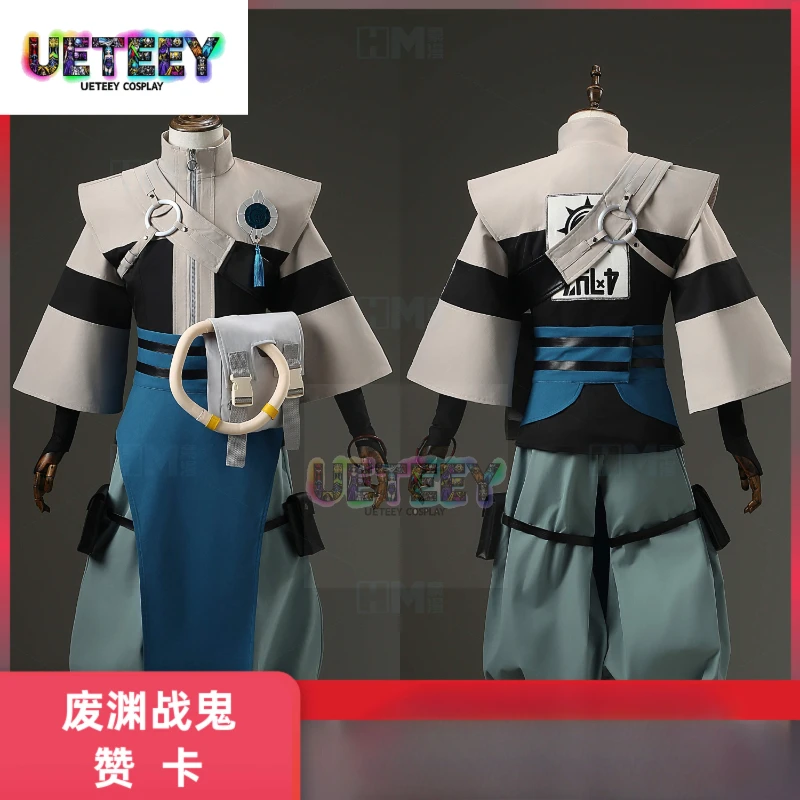UETEEY COS GACHIAKUTA Abyss Battle Ghost Zanka disfraz de Cosplay conjunto de disfraz de Halloween ropa de Anime Cos