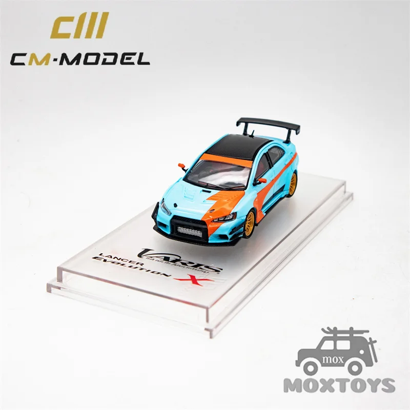 

CM MODEL 1:64 Lancer EvoX Varis Widebody Orange&Blue Diecast Model Car