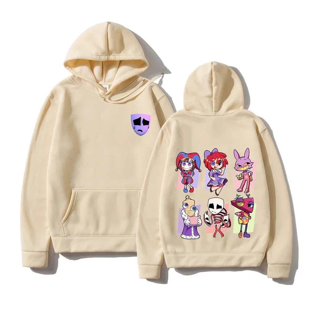 

The Amazing Digital Circus Hoodie Women Harajuku Kawaii Pomni Jax Gangle Kinger Zooble Ragatha Hoodies Unisex Hooded Sweatshirts