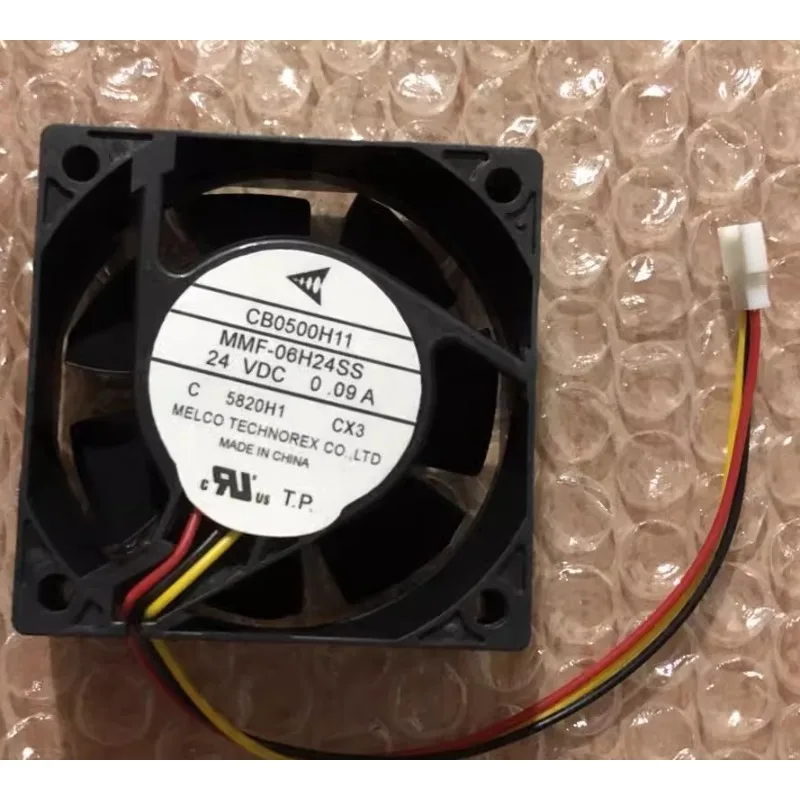 

New CPU Fan for Mitsubishi MMF-06F24SS CB0500H11 Silent Cooling Fan 24V 0.09A 6025 60*60*25mm