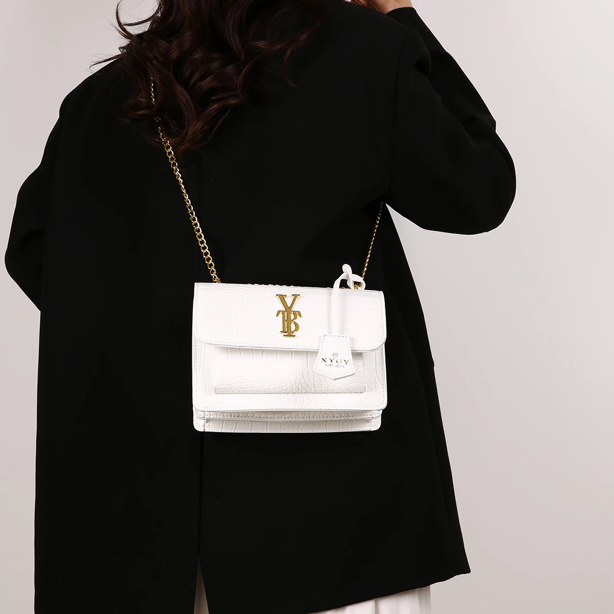 

Fashionable Trendy Solid Color Commuter Crossbody Handbag with Large Capacity Elegant Designer Paris Style