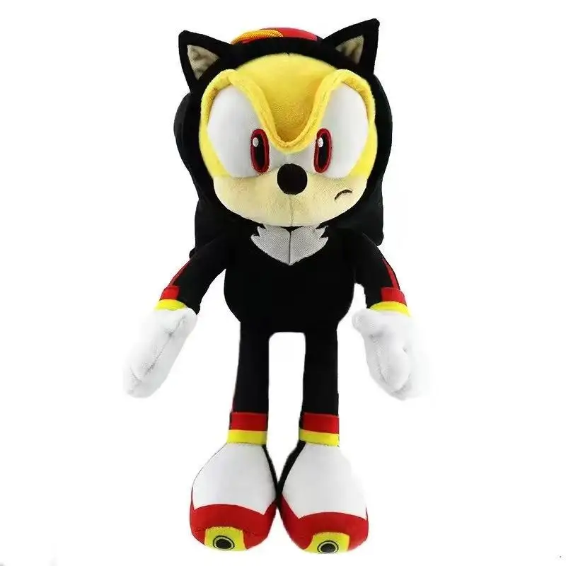 New Cross Dressing Sonic Plush Toys The Hedgehog Knuckle Movie Cute Stuffed Peluches soft Doll Animal Cartoon Kids Birthday Gift view 3