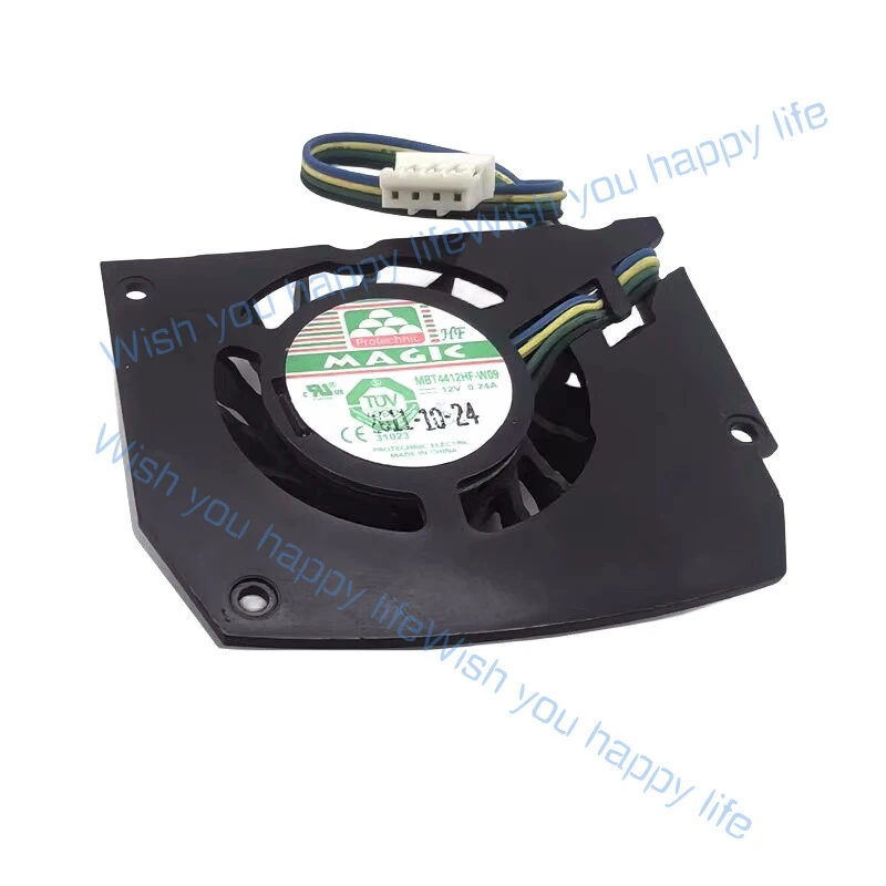 L... Used for Magic MBT4412HB-W09 DC12V 0.24A 4-wire 54x45x34mm Server Bare Fan