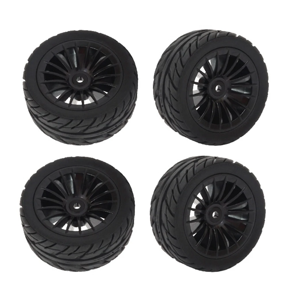 4Pcs Rubber Tires Tyre Wheel for SG1603 SG1604 SG 1603 UDIRC UD1601 UD1602 UD1603 UD1604 1/16 RC Car Upgrade Parts,2