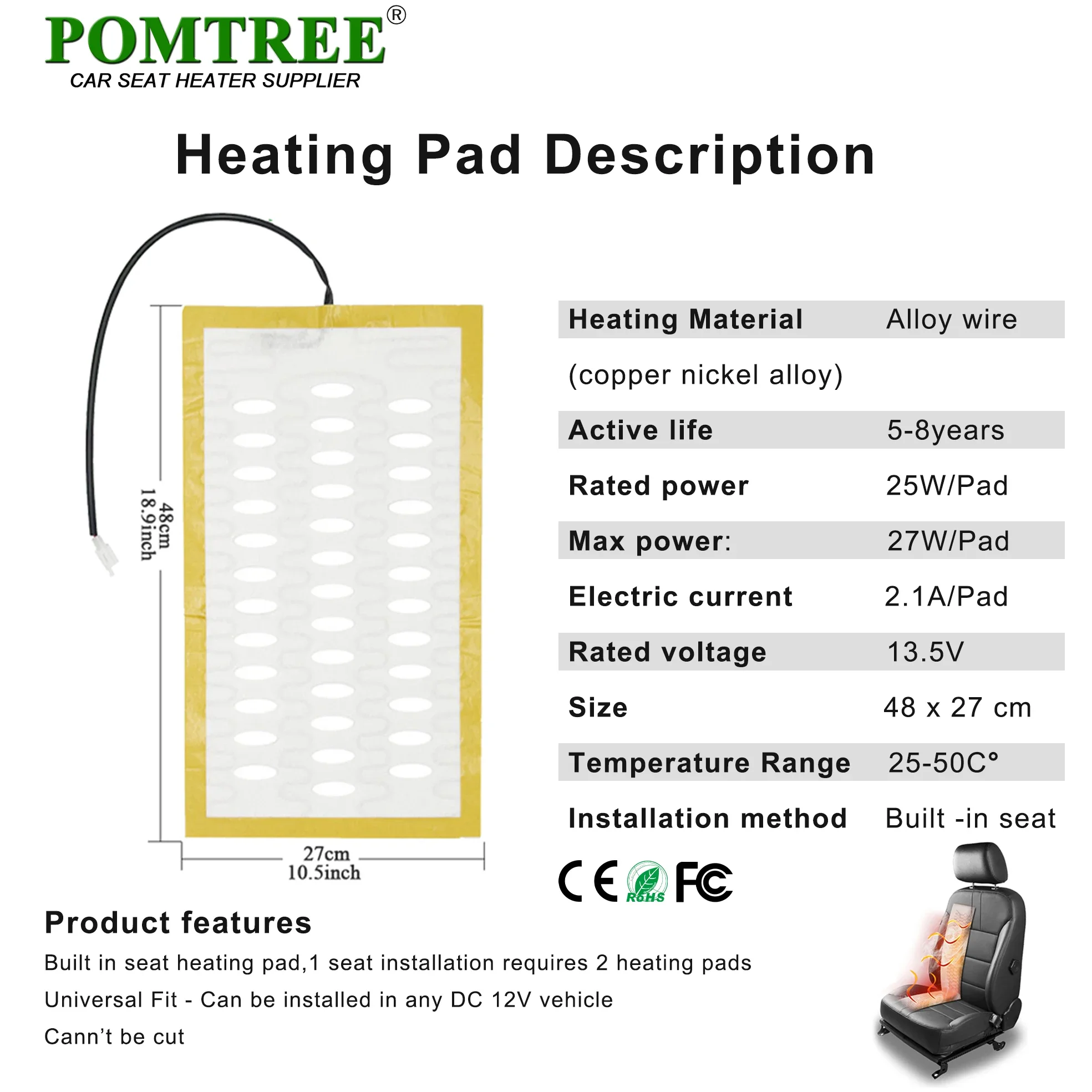 Thumbnail 3 - #14 Latest Heated Seat Covers Offers