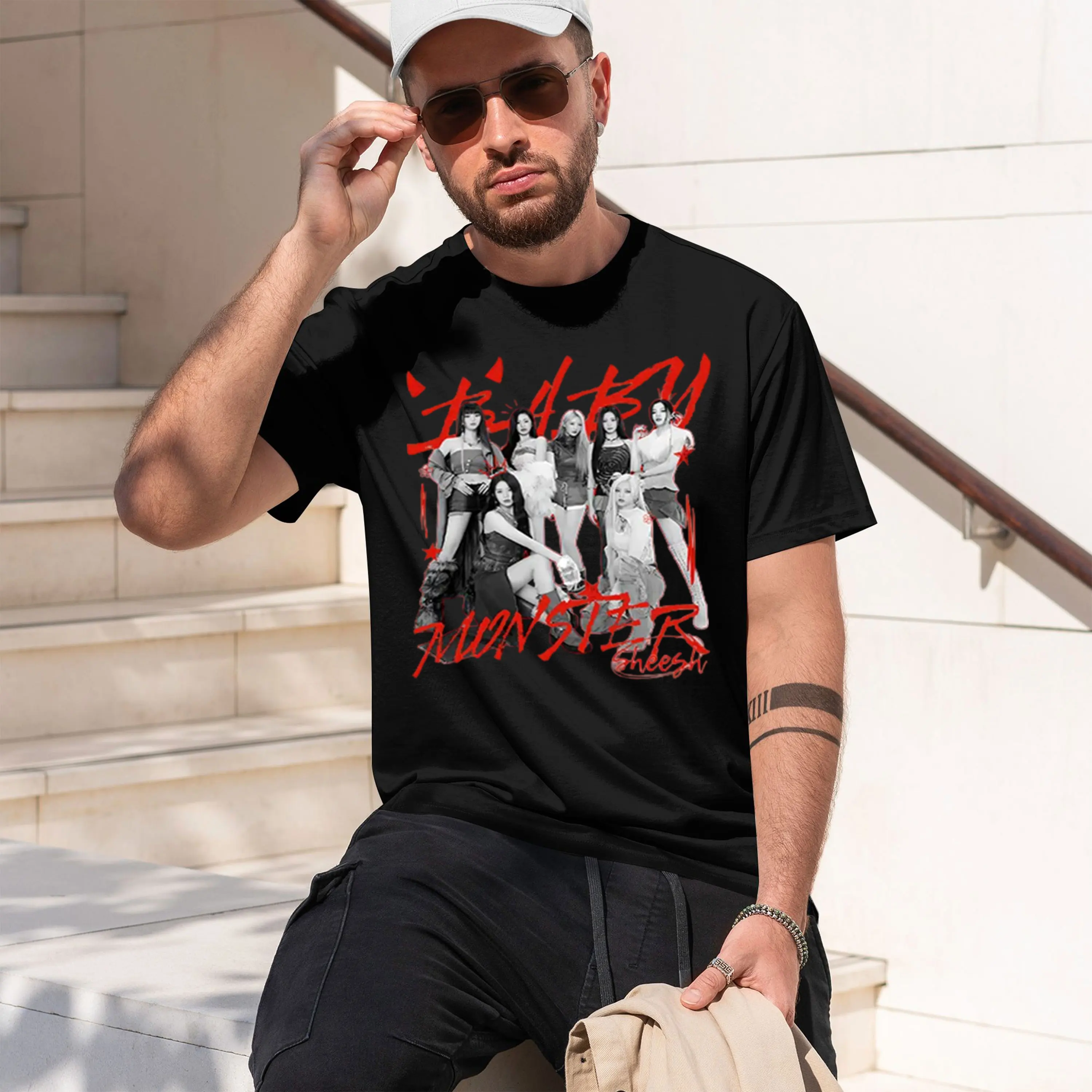 GIDLE SHEESH Womens clothing men's crew neck t-shirt 2026 New Model Men’s Short-sleeve Classic Casual Multiple Colors and Sizes