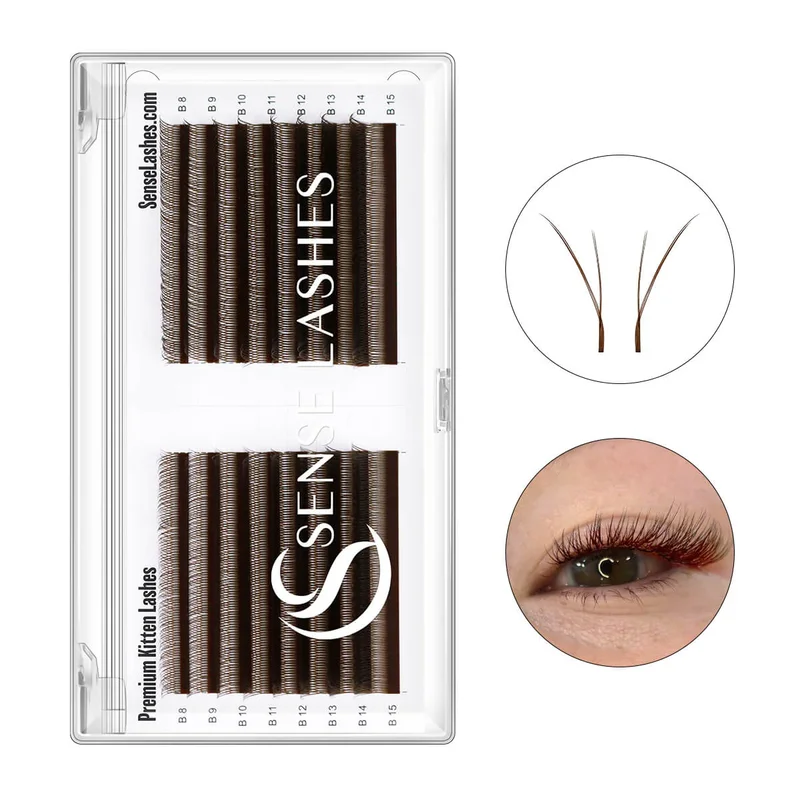 

Темно-коричневые ресницы с котенком, лиса, форма YY, ресницы YY, ресницы и бразильский объем, мягкие ресницы из искусственной норки Y Cilios